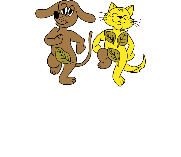 logo animals of eden white
